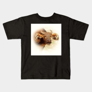 African forest buffalo Kids T-Shirt